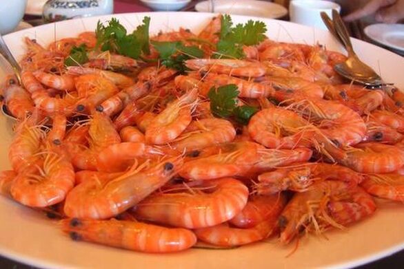 In the case of erectile dysfunction, it is recommended to include shrimp in a man's diet