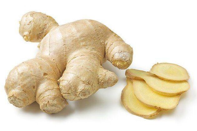Ginger root in a man's diet has a positive effect on potency
